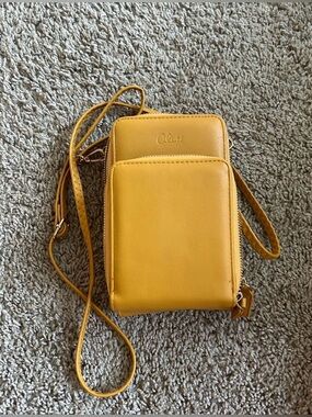 Mustard Yellow Crossbody Phone Bag